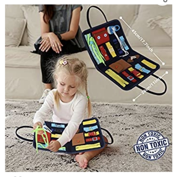 Sensory Busy Board for Fine Motor Skill, Montessori Toys. - Picture 2 of 4